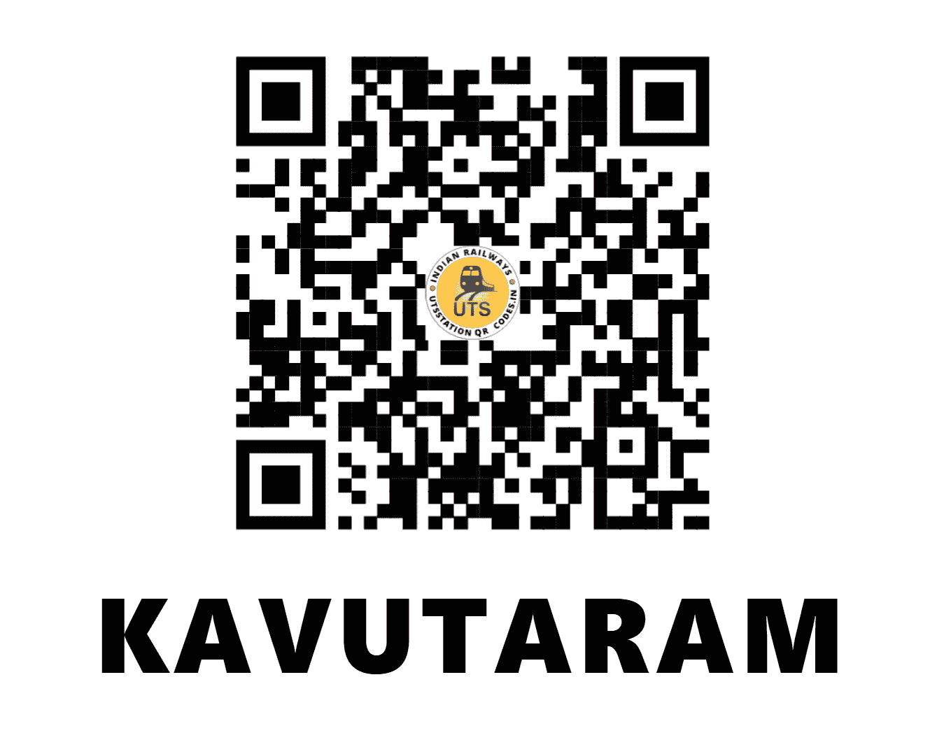 UTS QR Code for KAVUTARAM - KVM (SC - ANDHRA PRADESH)